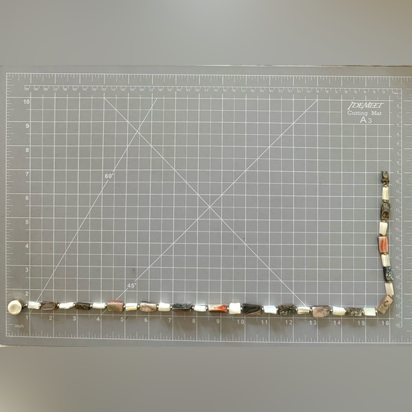 Antique Abalone Mother Of Pearl Necklace - Picture 16 of 17